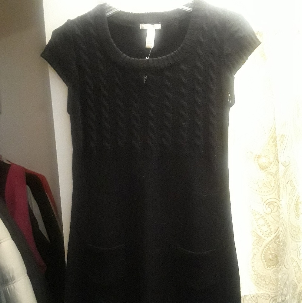 Ambiance apparel black sweater dress